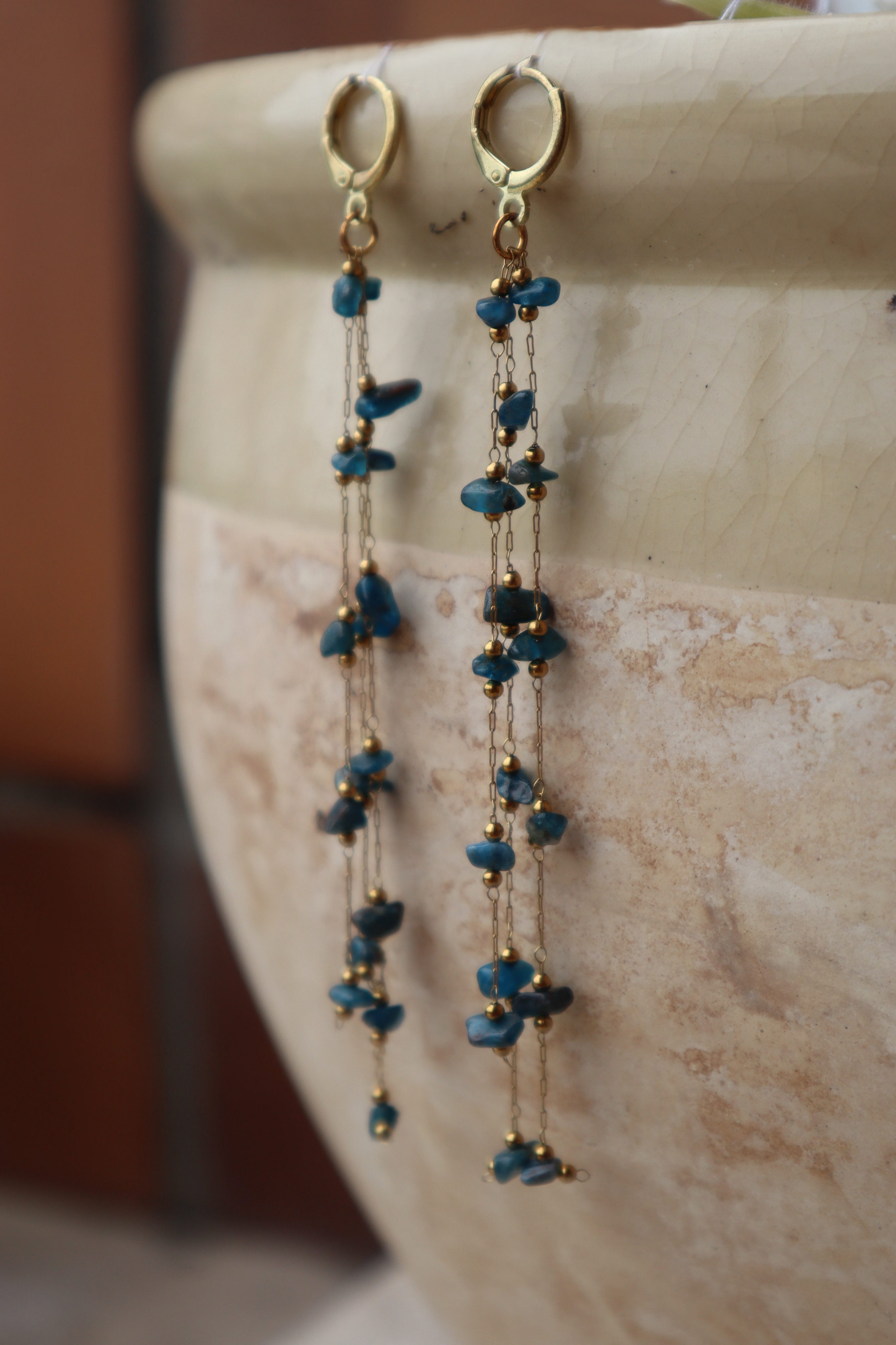 Pendientes Piedras Azules