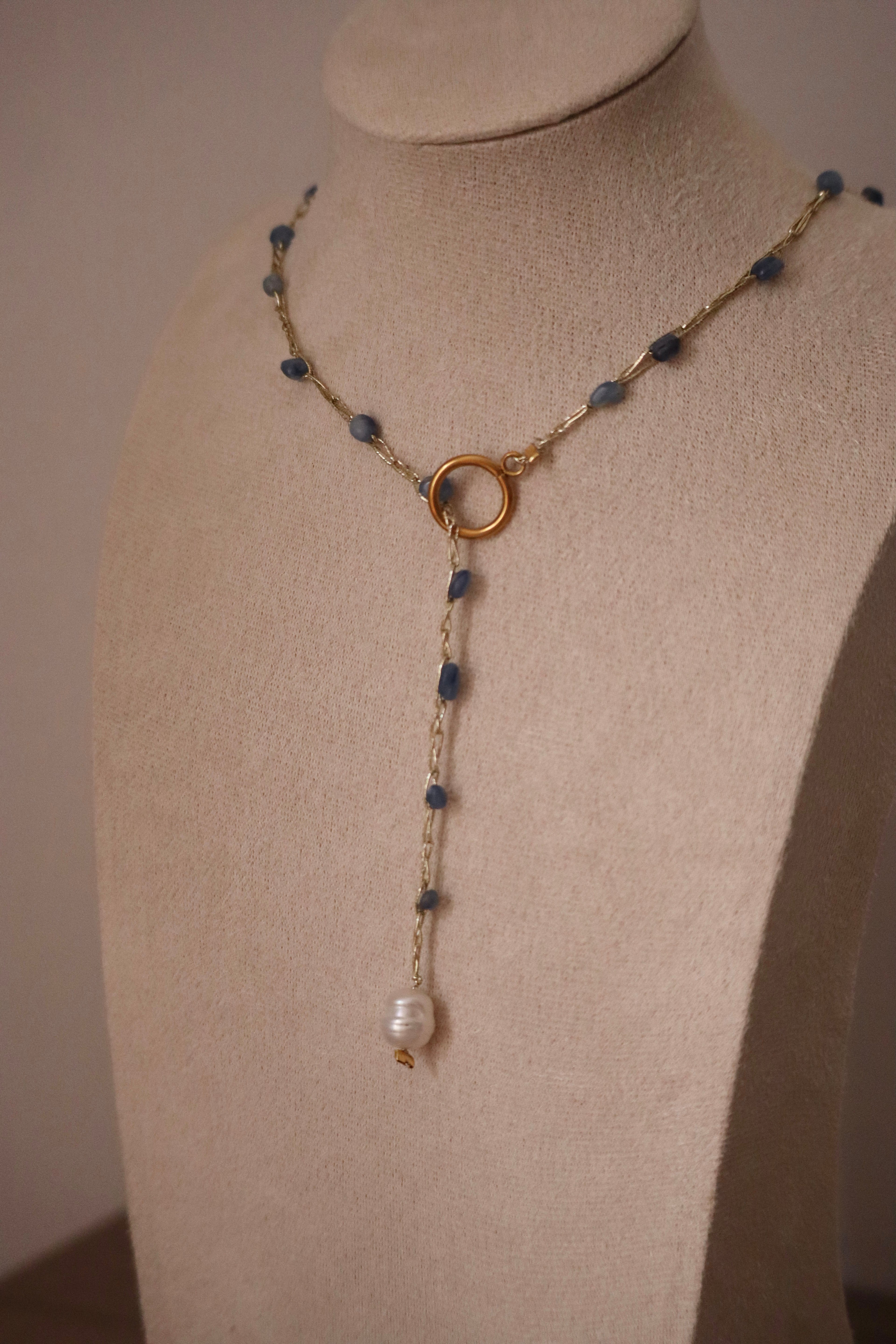 Collar Perla Azul