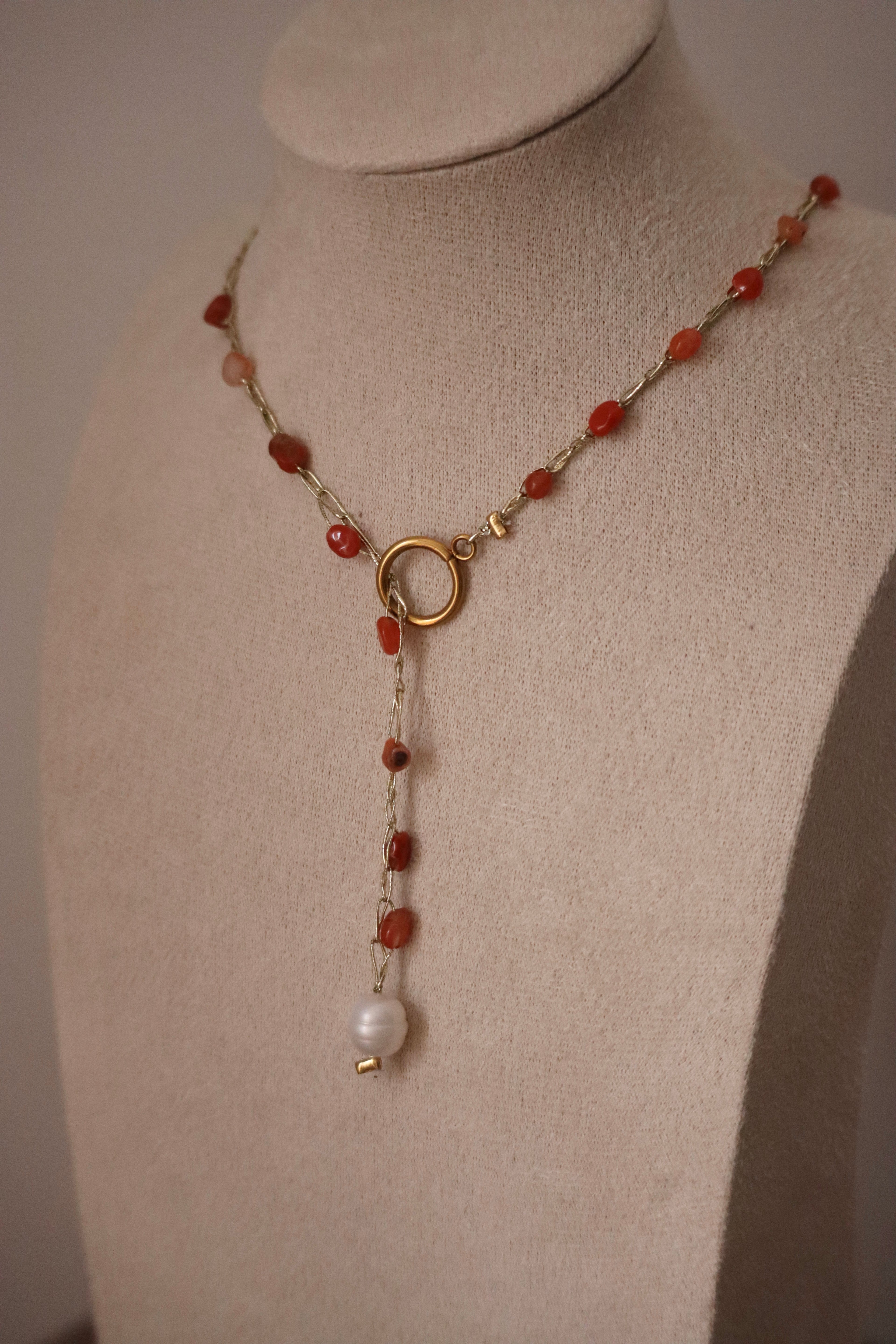 Collar Perla Rojo