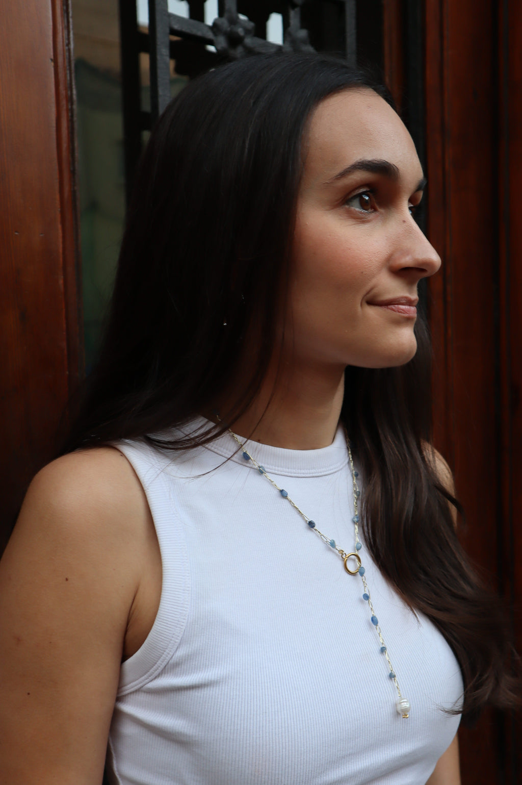 Collar Perla Azul