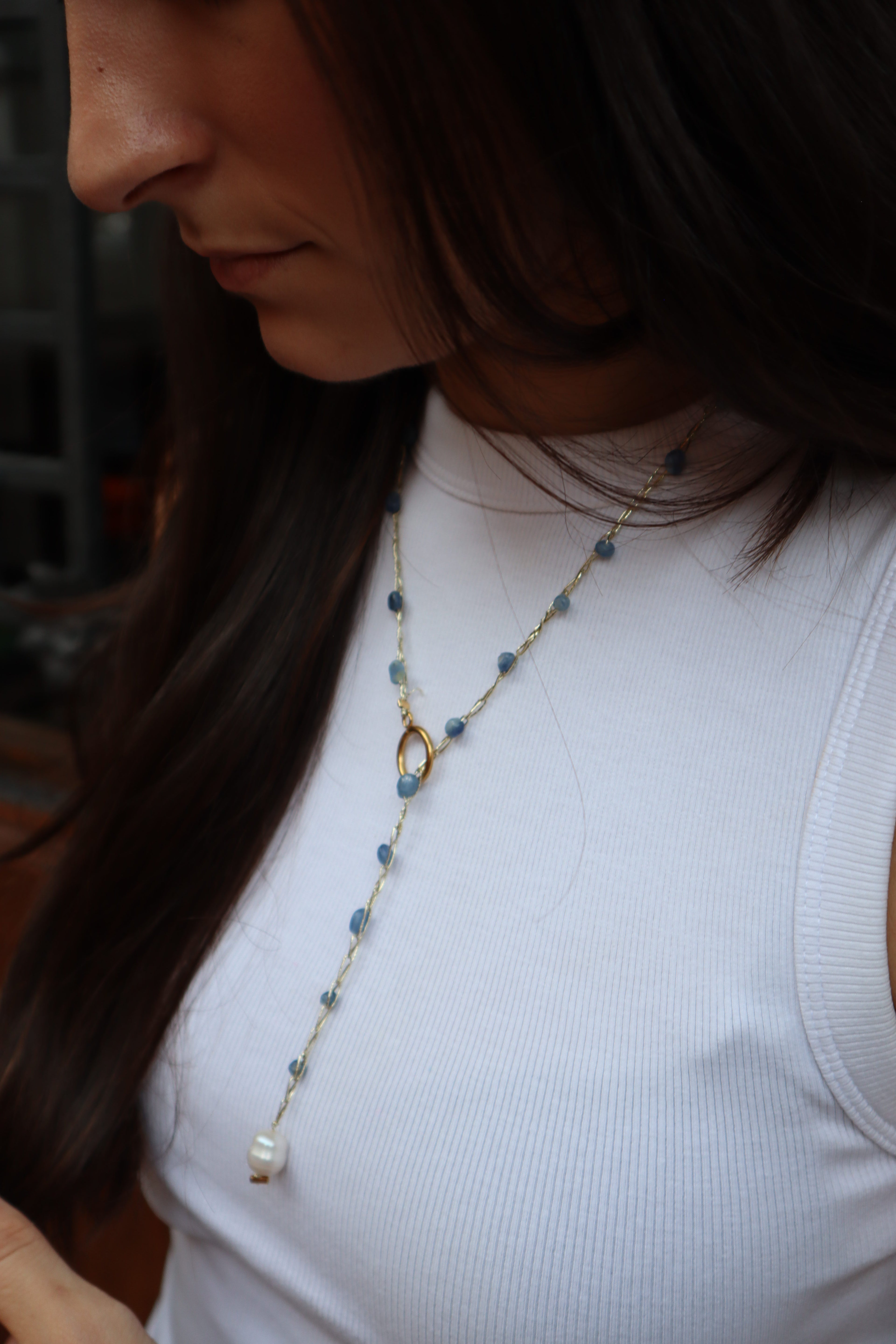 Collar Perla Azul