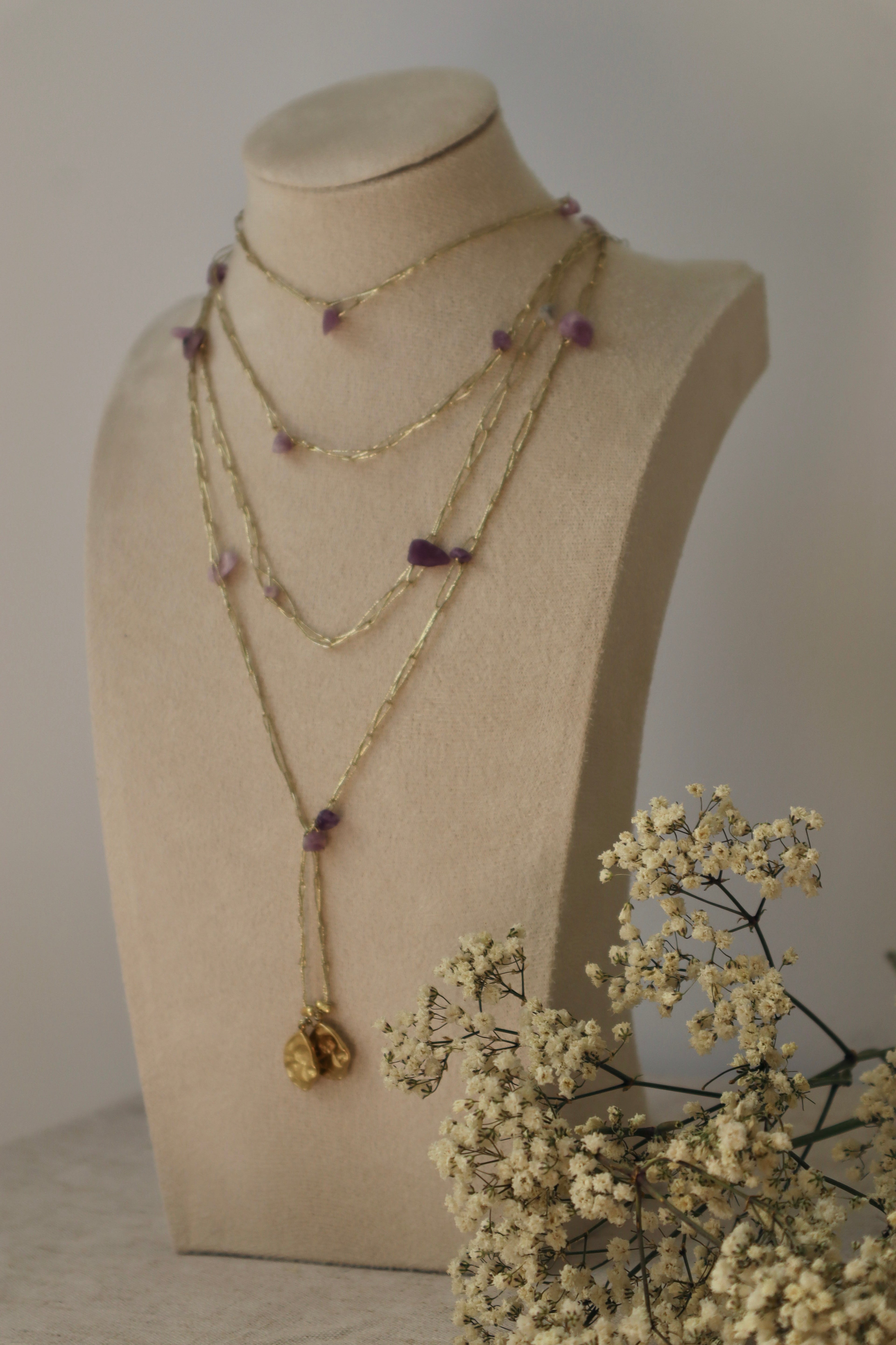 Collar Multiposición Morado