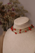Choker Piedras Rojo