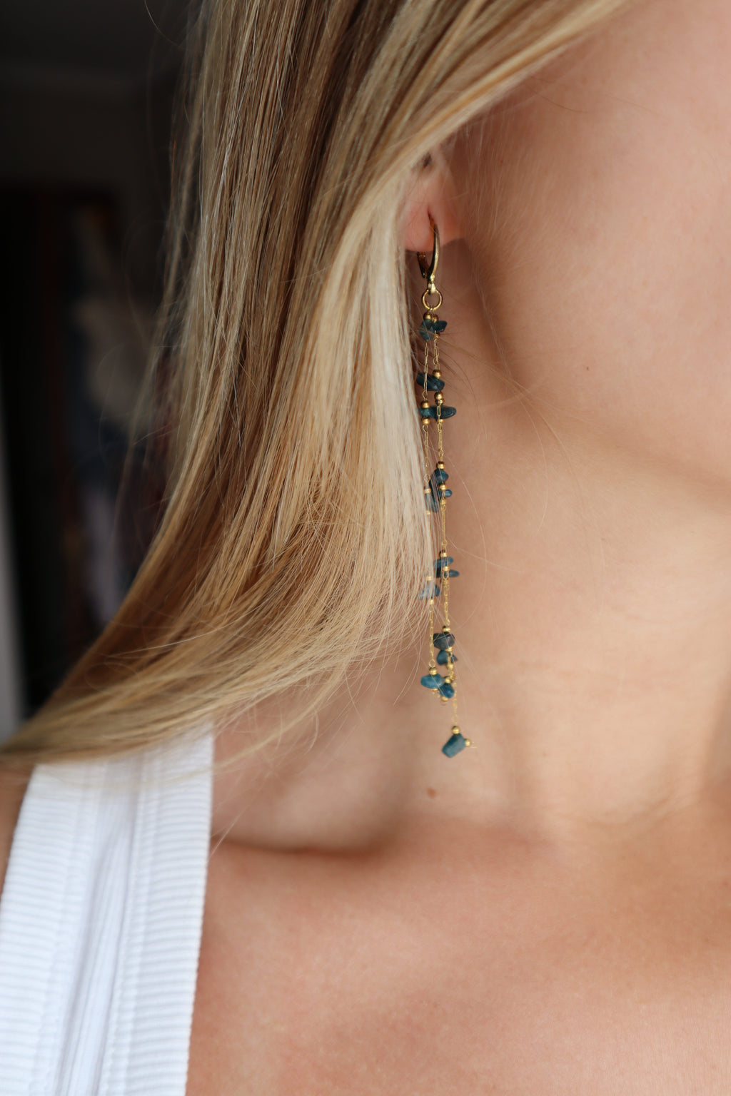 Pendientes Piedras Azules